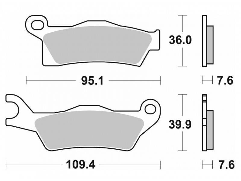 Гальмівні колодки SBS Sport Brake Pads, Sinter/Carbon 910SI
